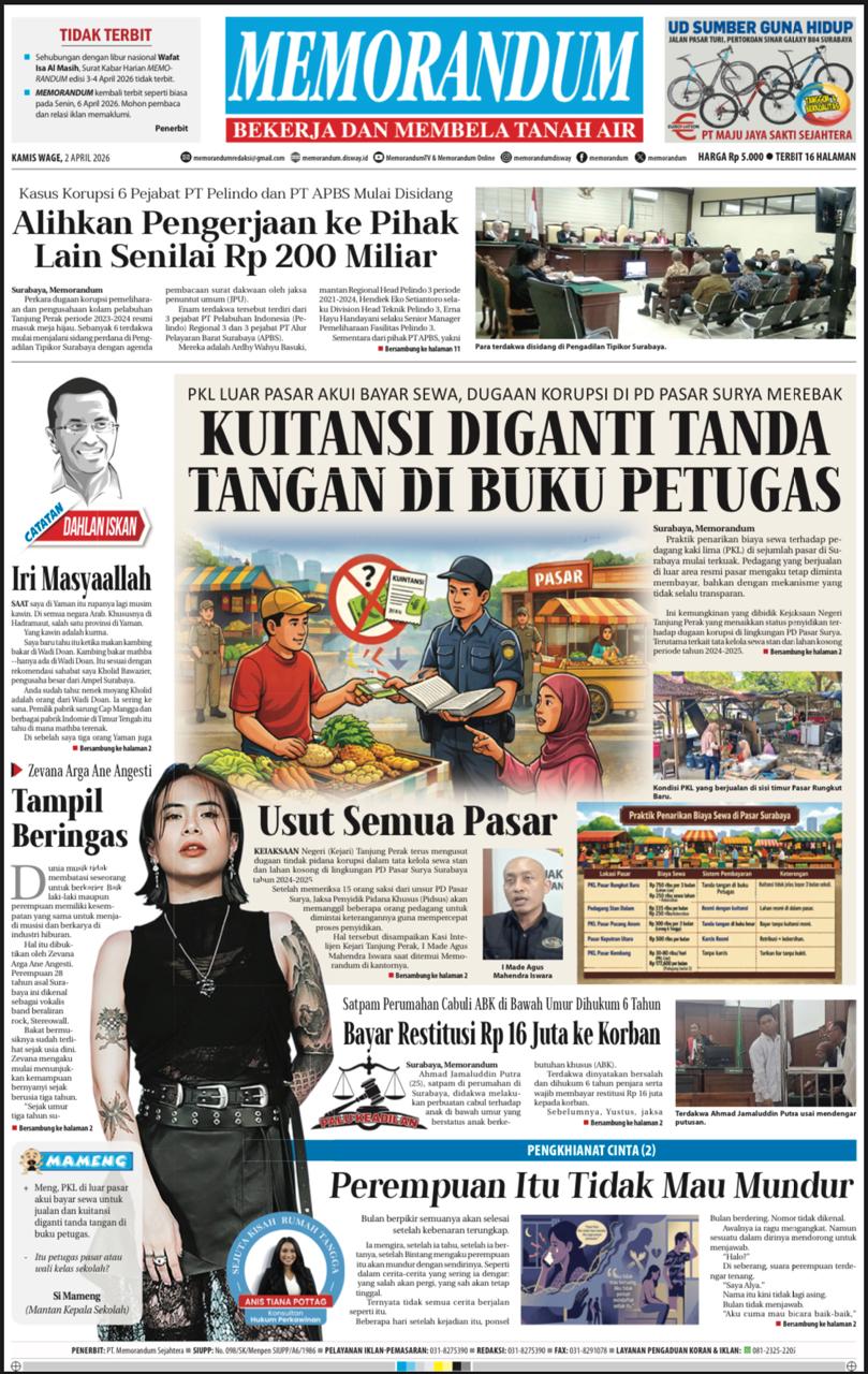 Memorandum Edisi 2 April 2026
