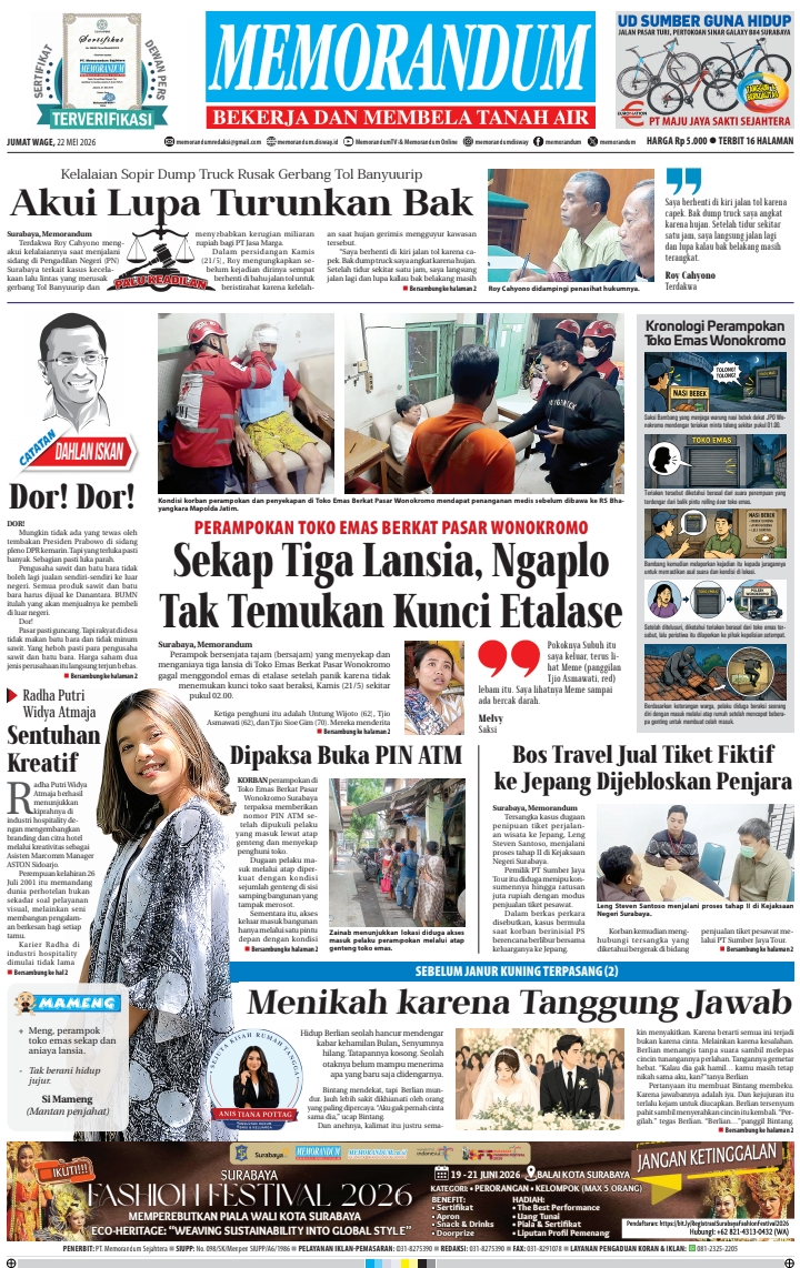 Memorandum Edisi 22 Mei 2026