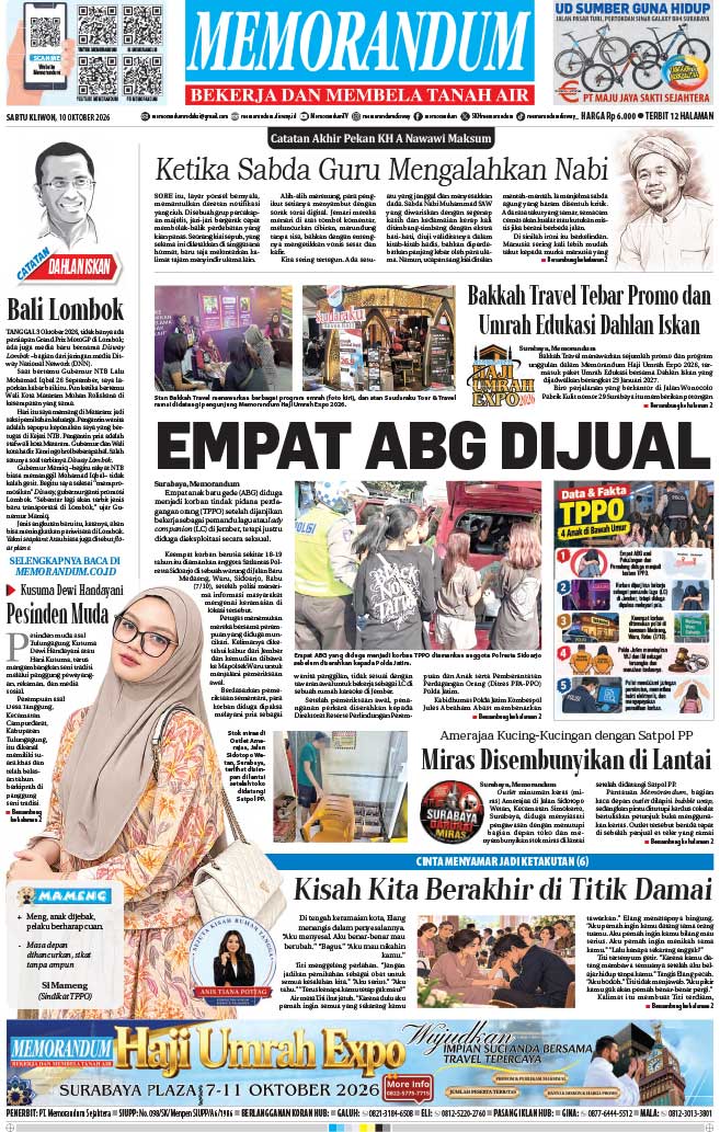 Memorandum Edisi 10 Oktober 2026