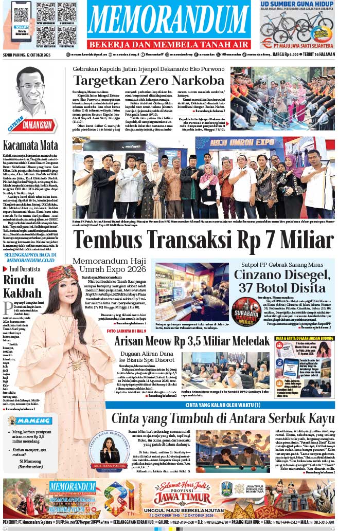 Memorandum Edisi 12 Oktober 2026