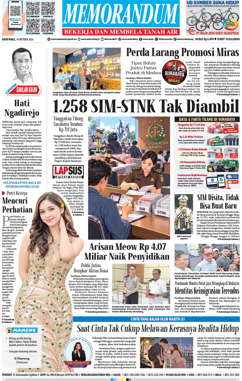 Memorandum Edisi 14 Oktober 2026