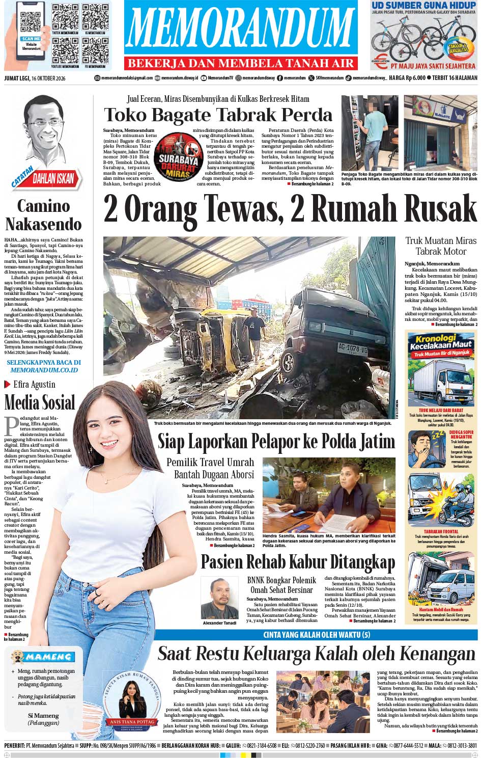Memorandum Edisi 16 Oktober 2026