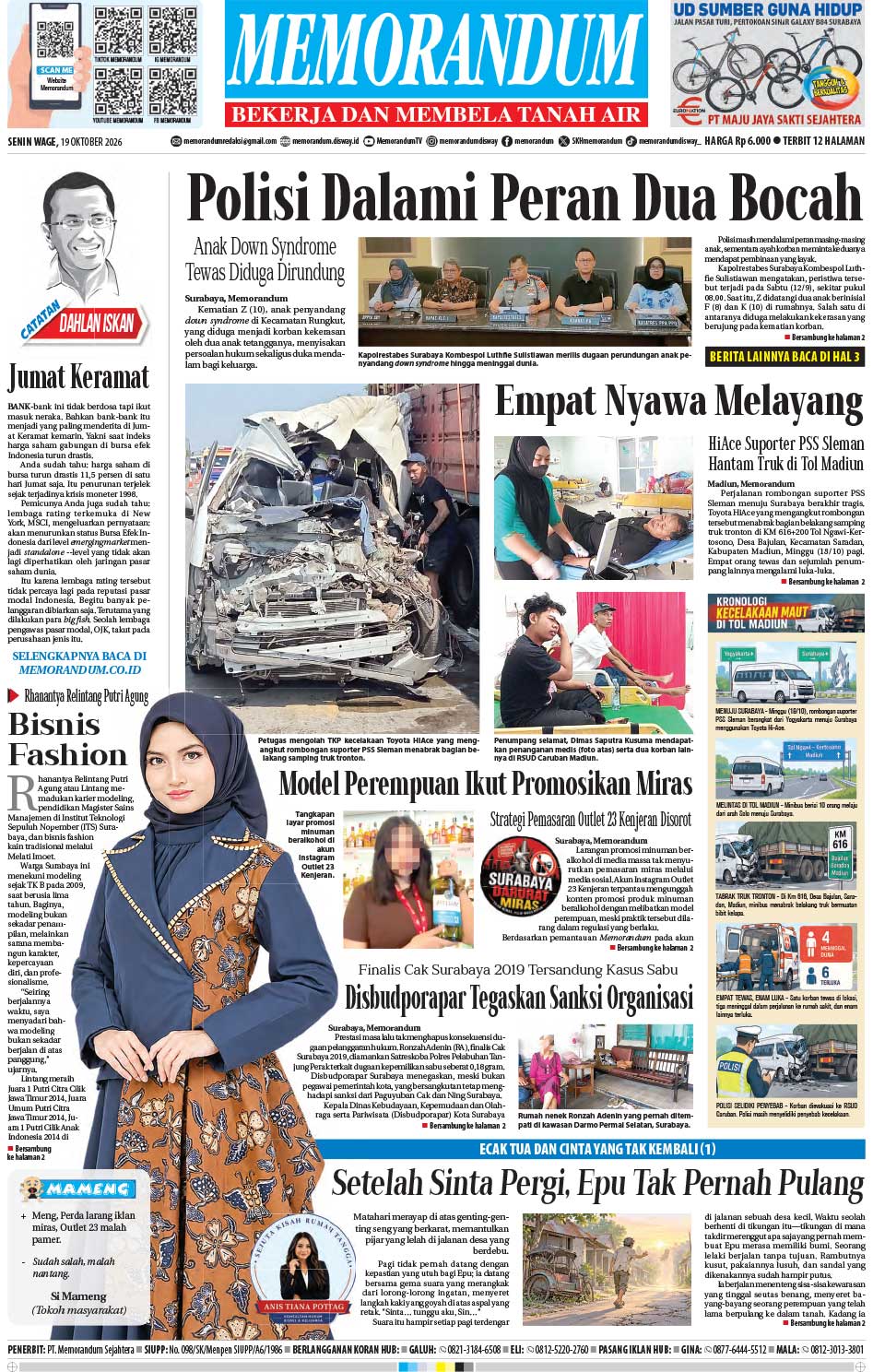 Memorandum Edisi 19 Oktober 2026