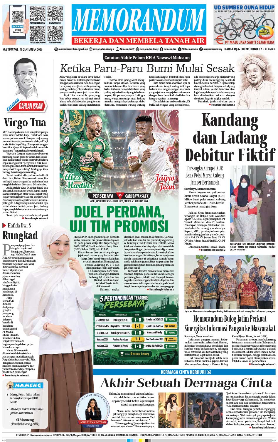 Memorandum Edisi 19 September 2026