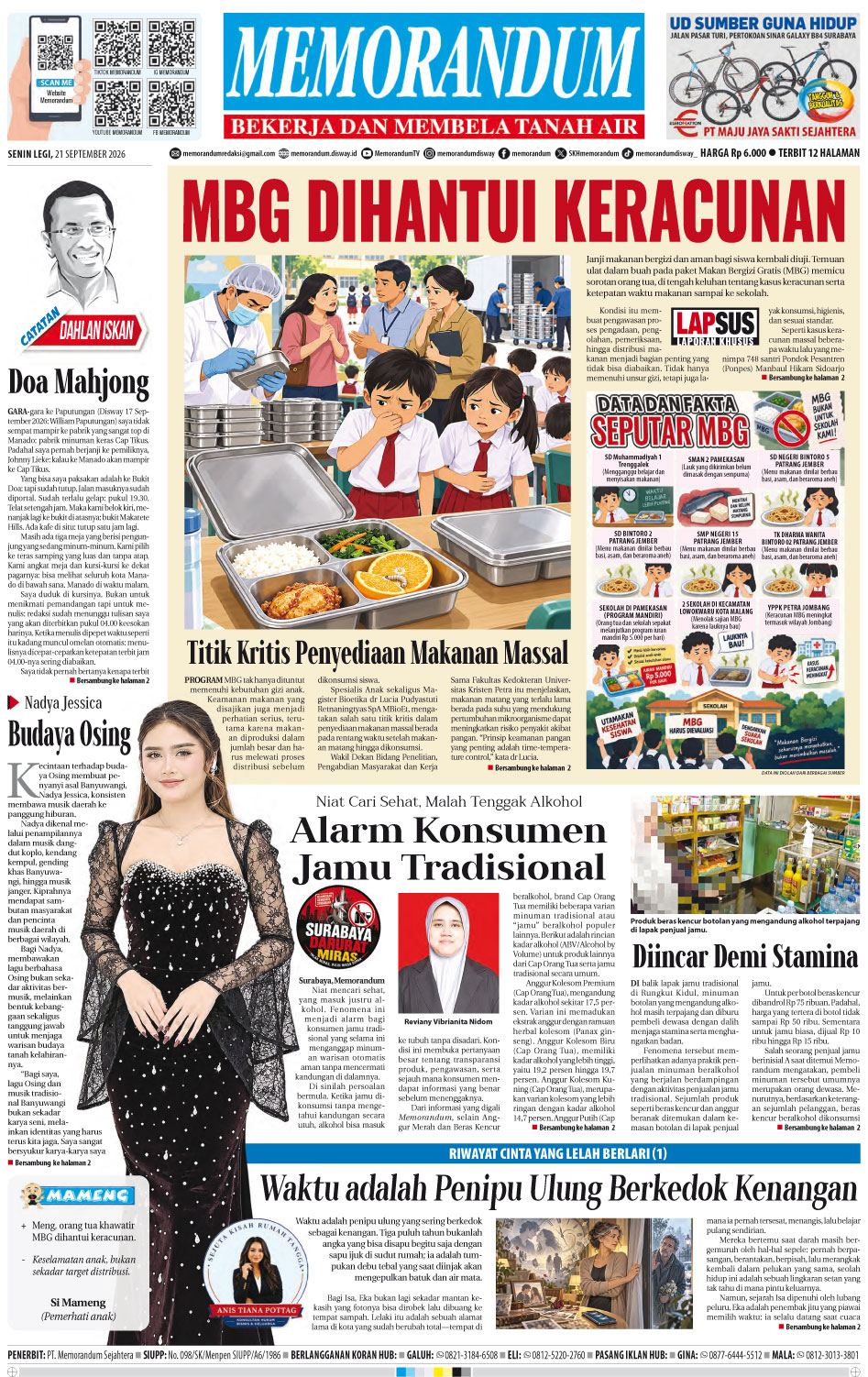 Memorandum Edisi 21 September 2026