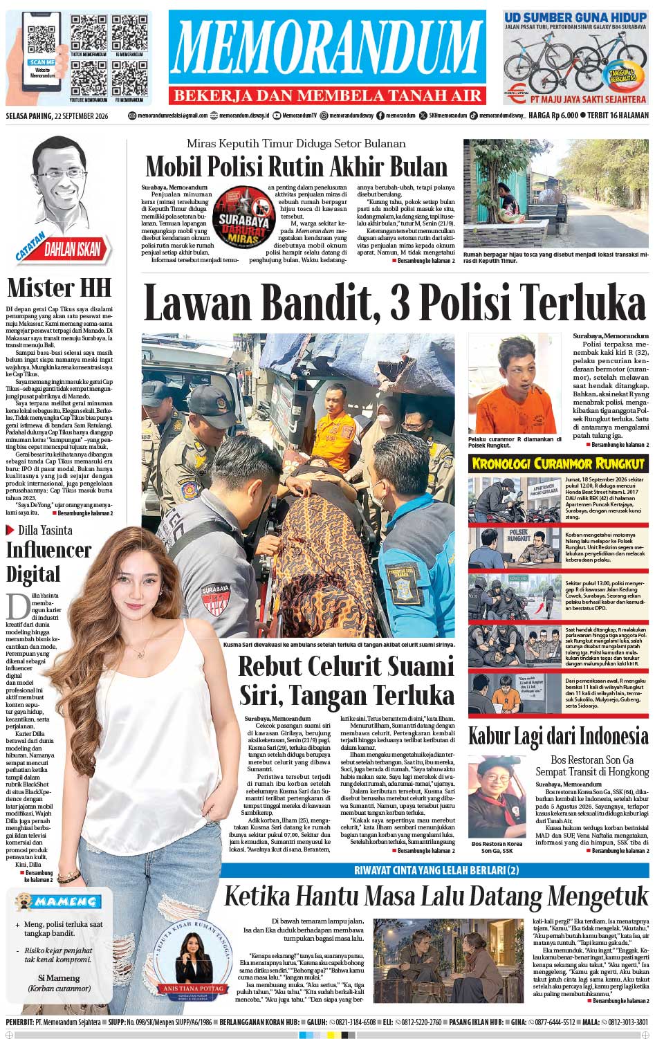 Memorandum Edisi 22 September 2026
