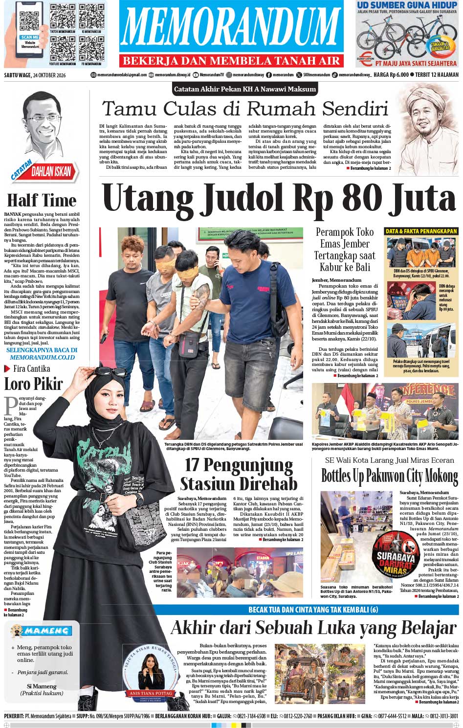 Memorandum Edisi 24 Oktober 2026