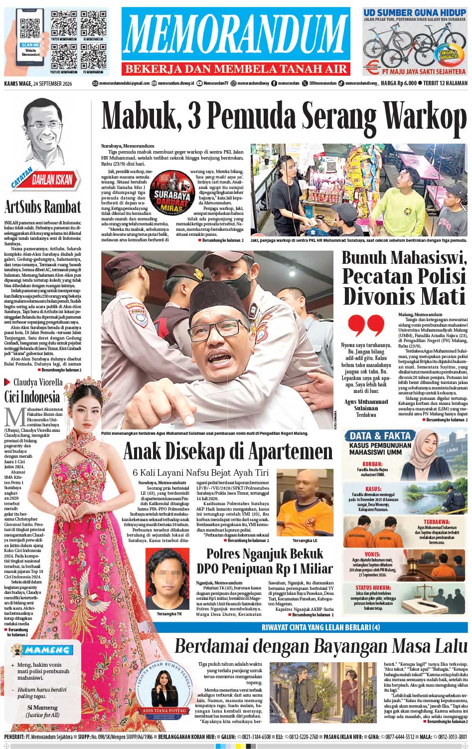 Memorandum Edisi 24 September 2026