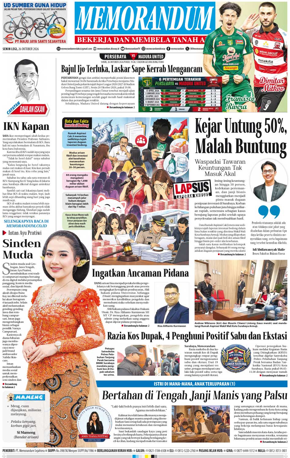 Memorandum Edisi 26 Oktober 2026