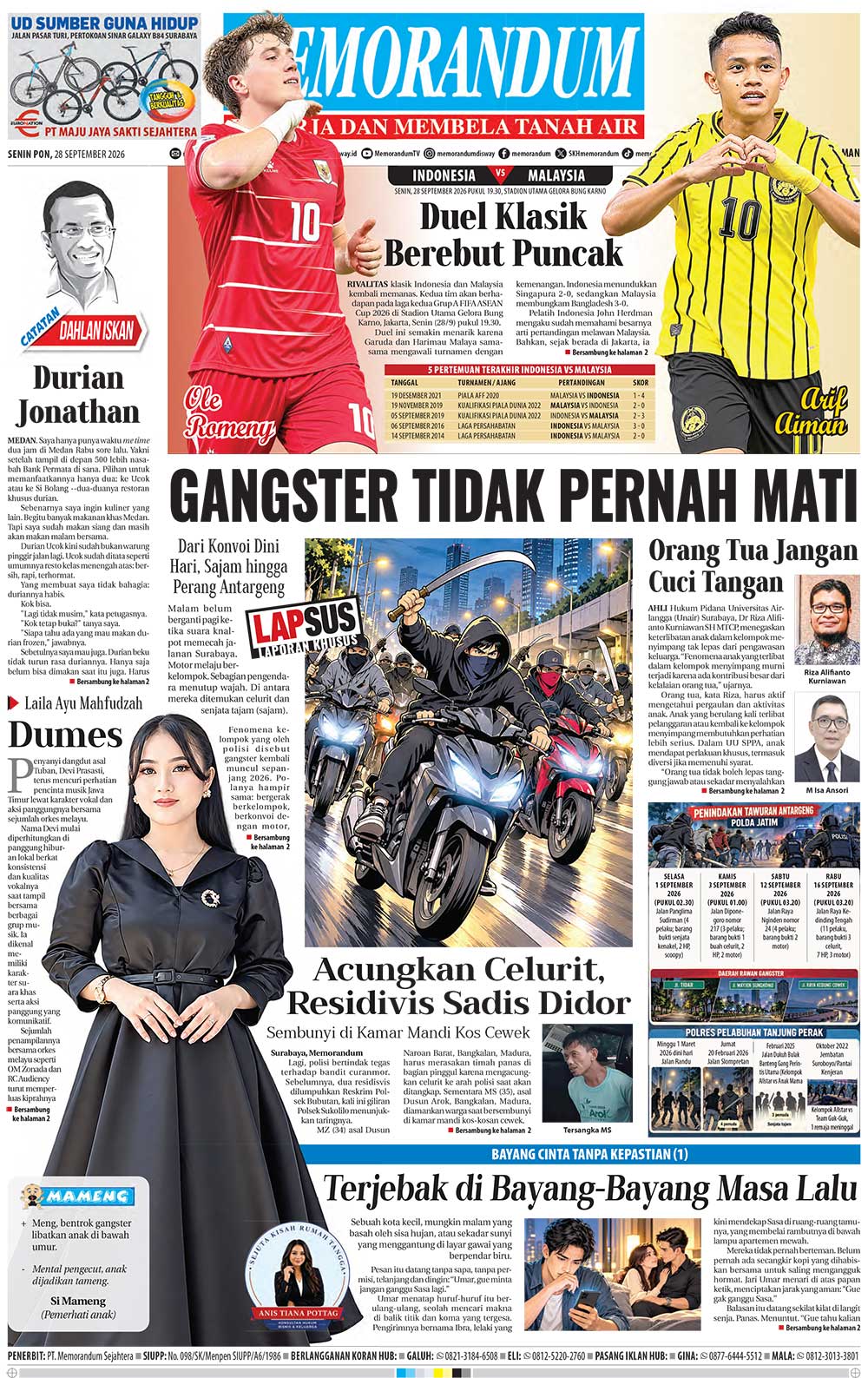 Memorandum Edisi 28 September 2026