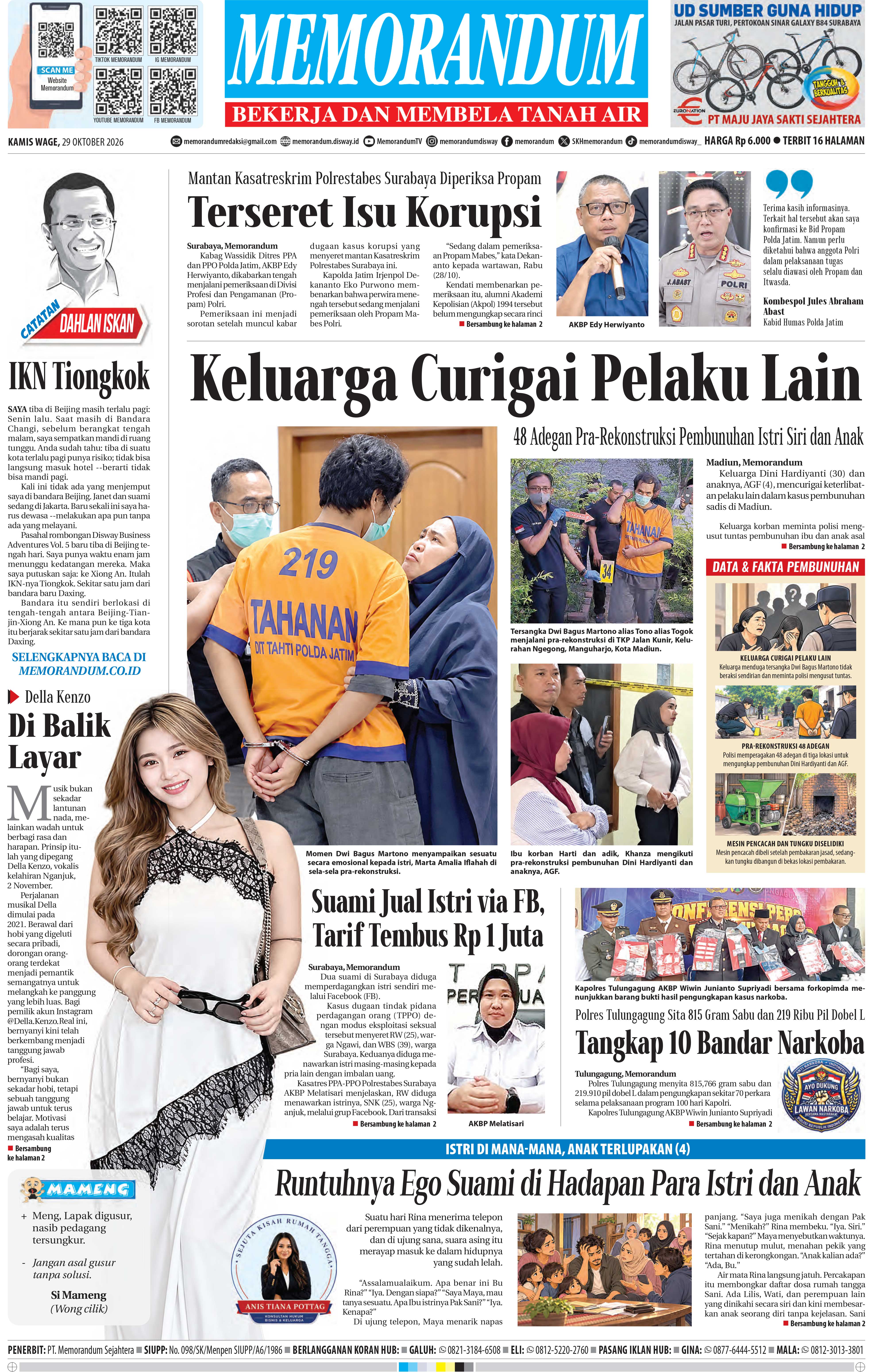 Memorandum Edisi 29 Oktober 2026