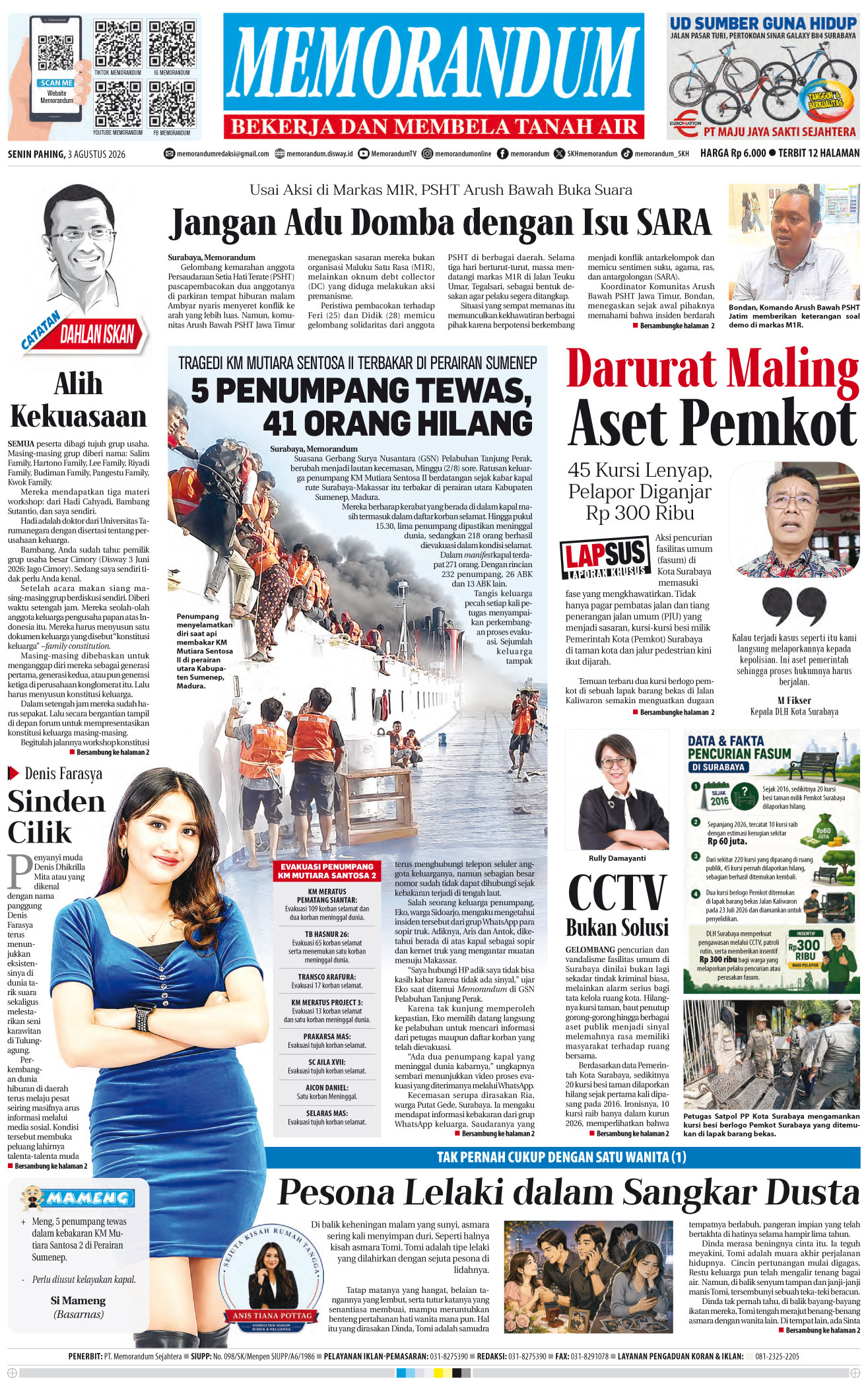 Memorandum Edisi 3 Agustus 2026