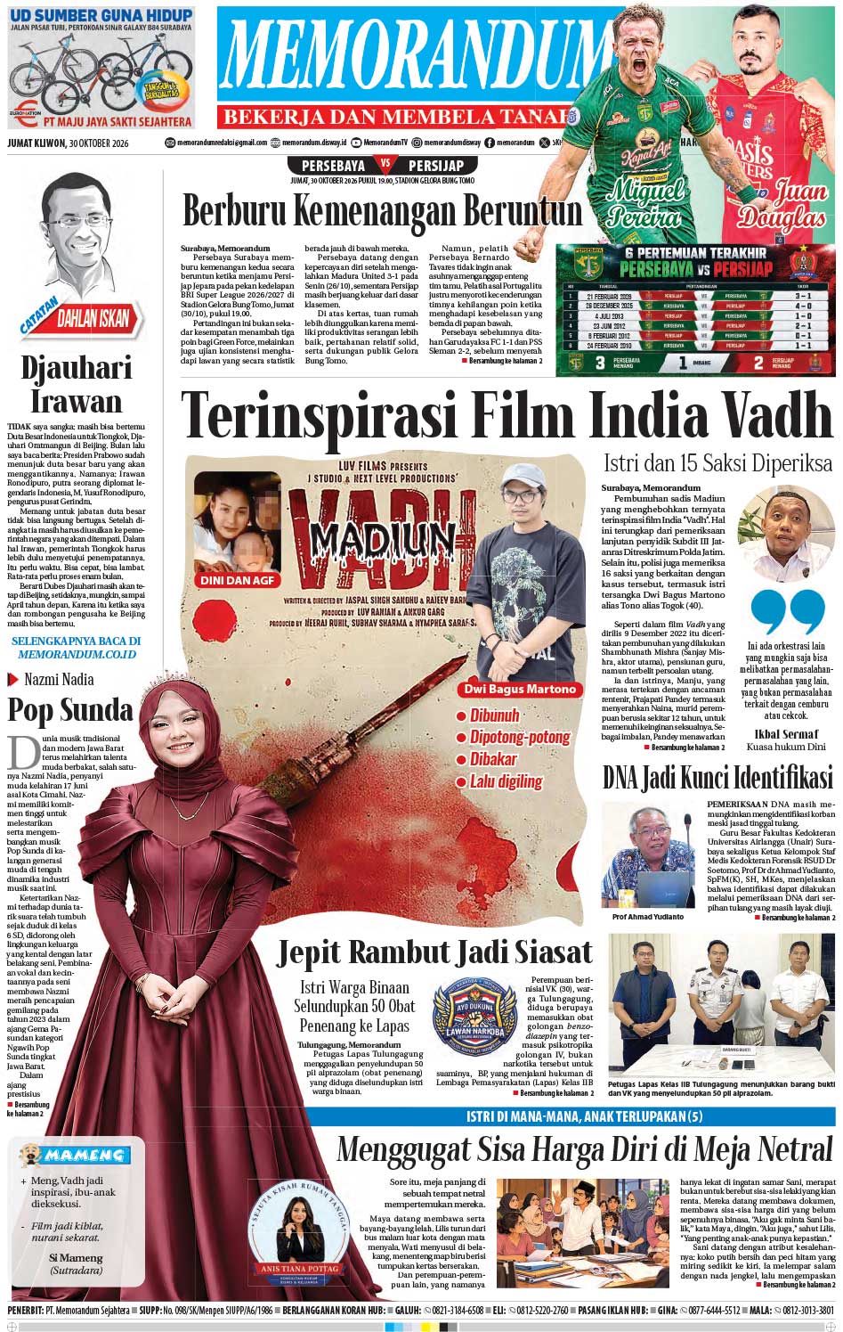 Memorandum Edisi 30 Oktober 2026