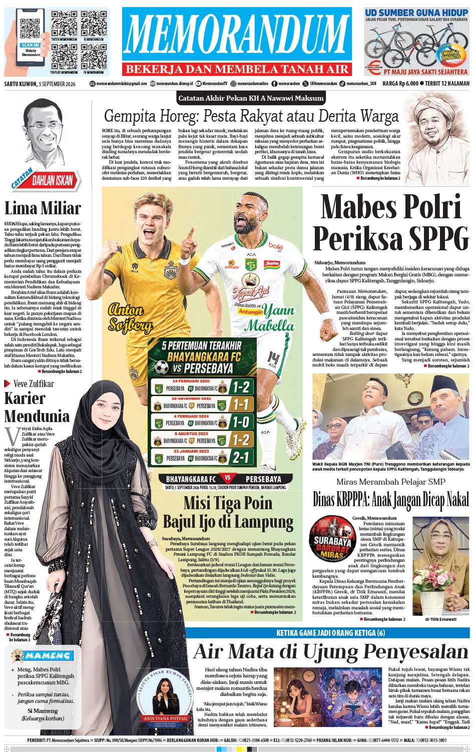 Memorandum Edisi 5 September 2026