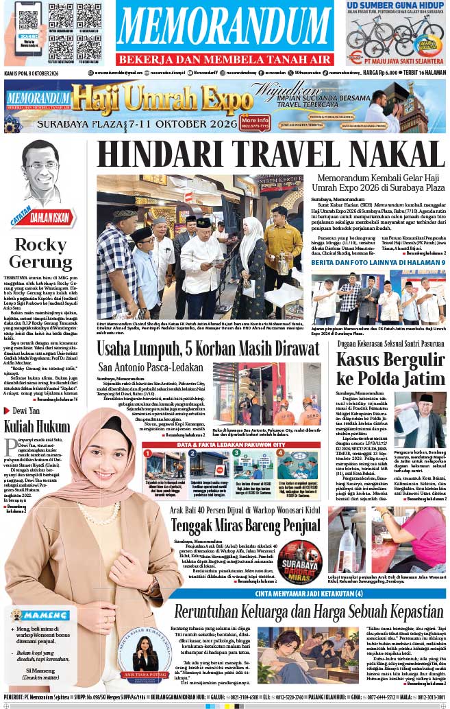 Memorandum Edisi 8 Oktober 2026