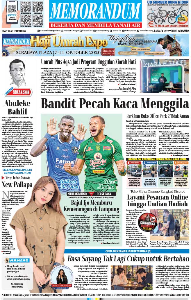 Memorandum Edisi 9 Oktober 2026