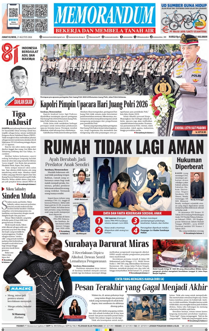 Memorandum Edisi 21 Agustus 2026