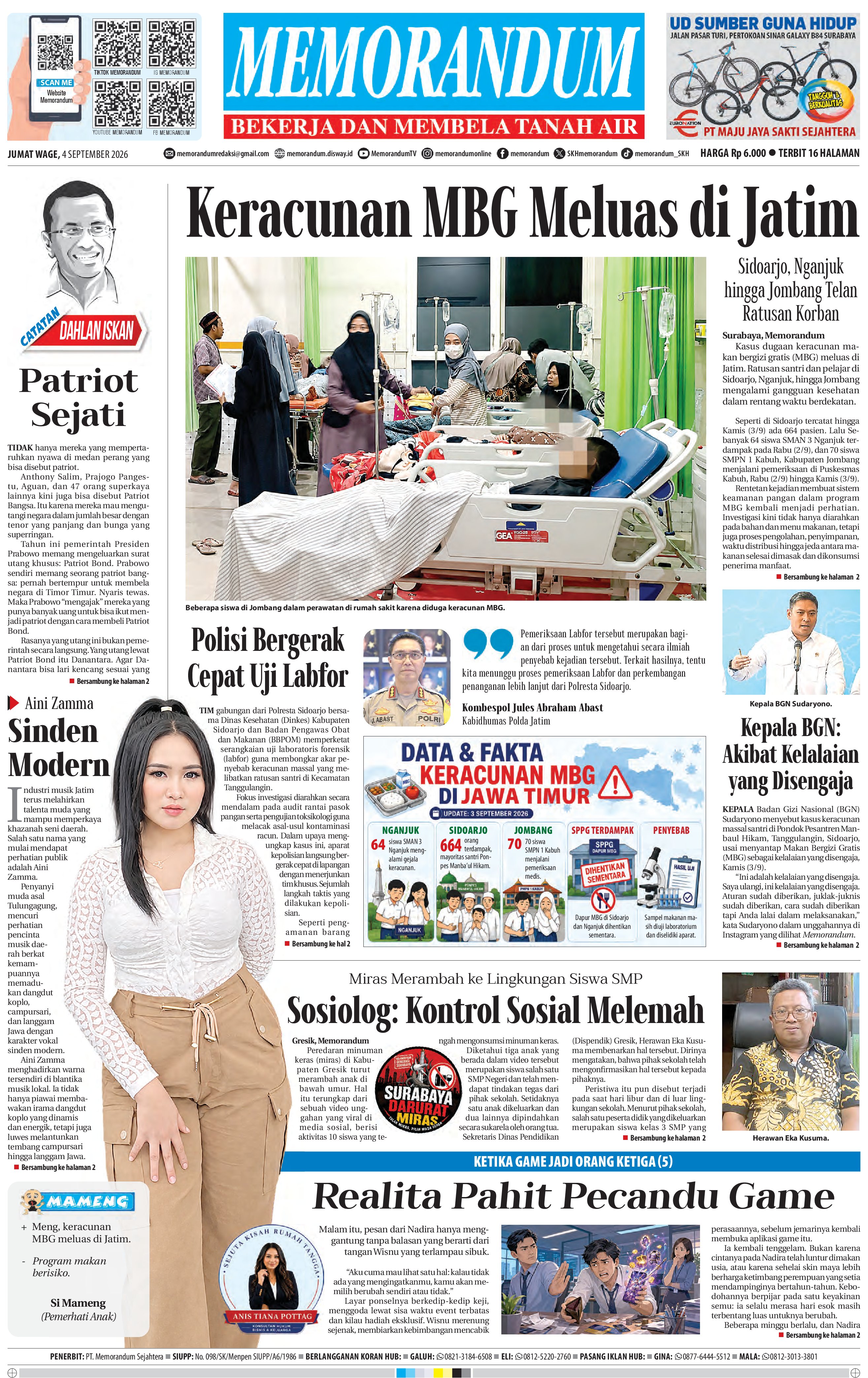 Memorandum Edisi 4 September 2026