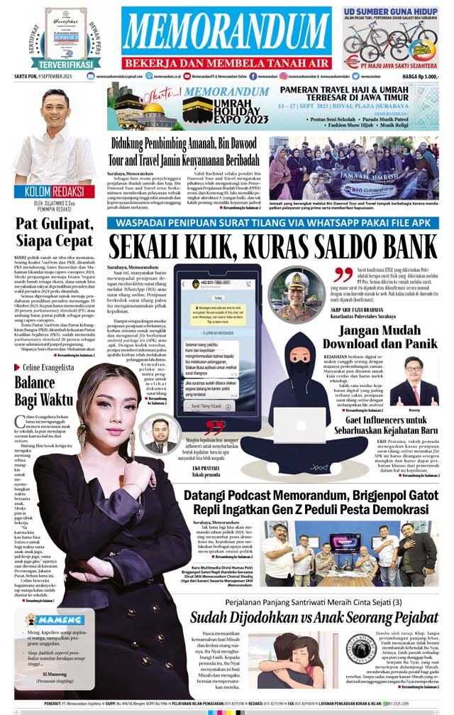 Memorandum Edisi 9 September 2023