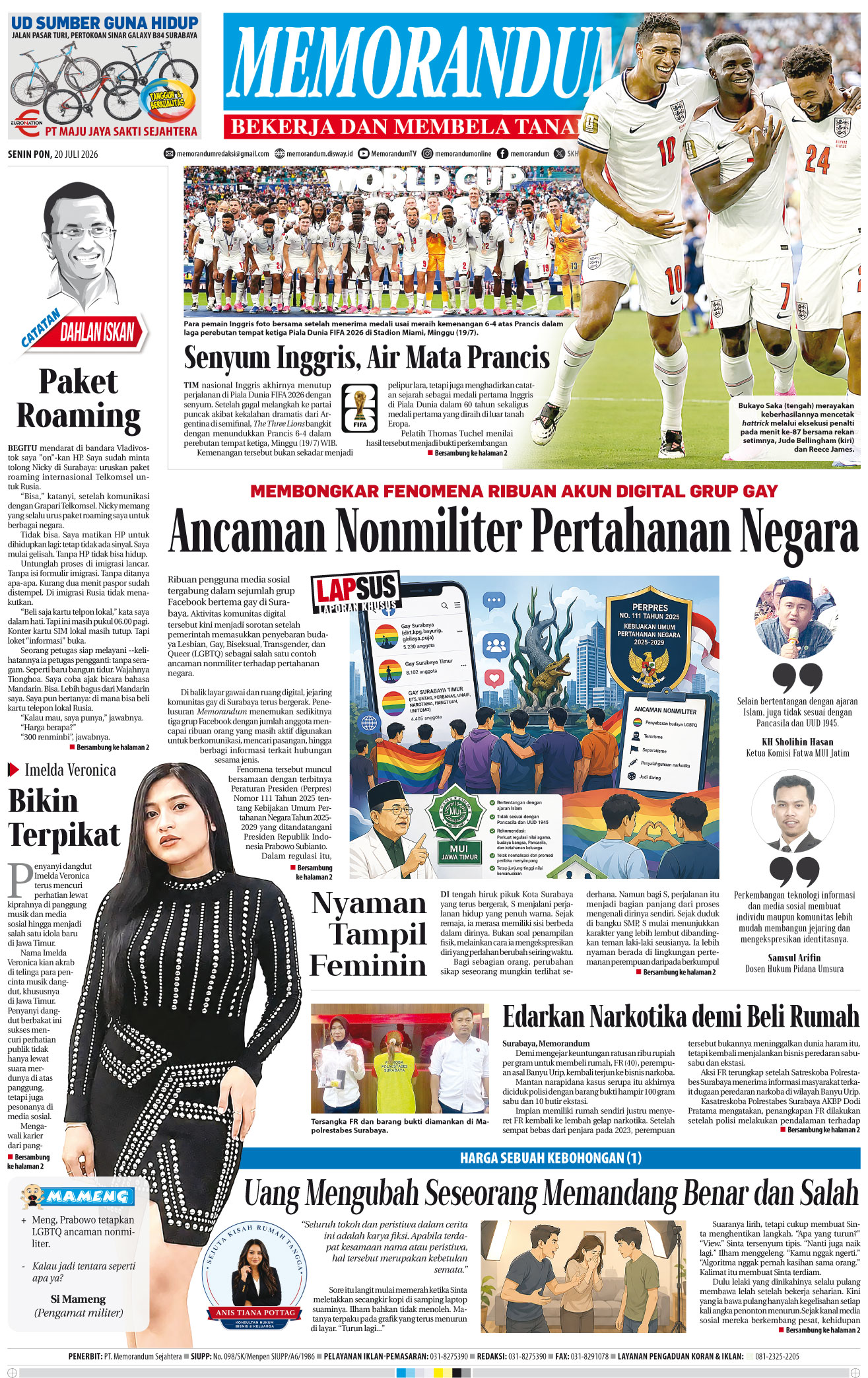Memorandum Edisi 20 Juli 2026