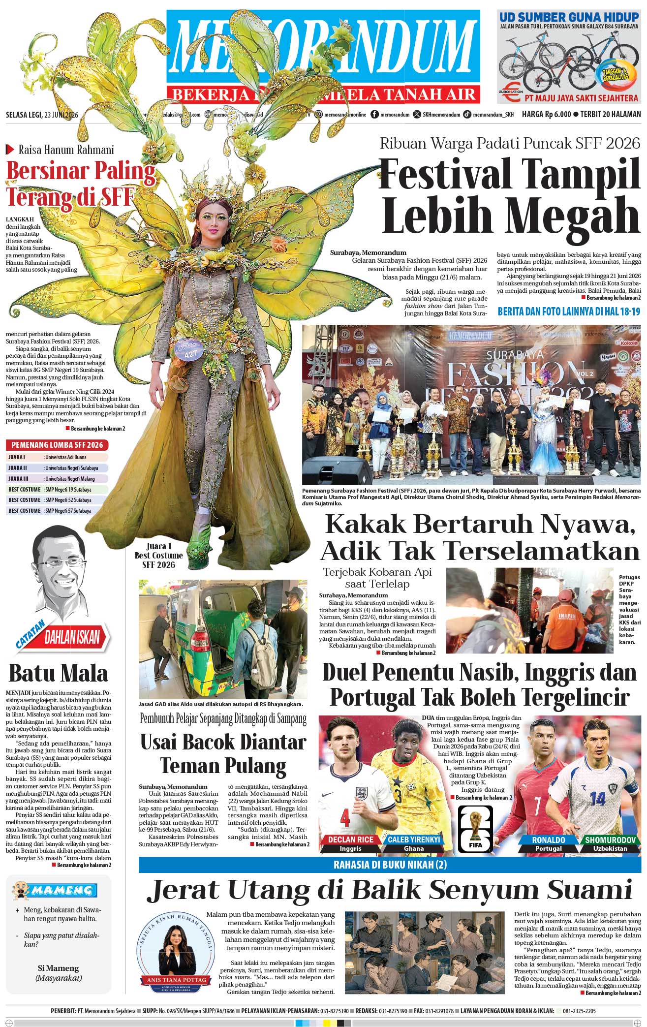 Memorandum Edisi 23 Juni 2026