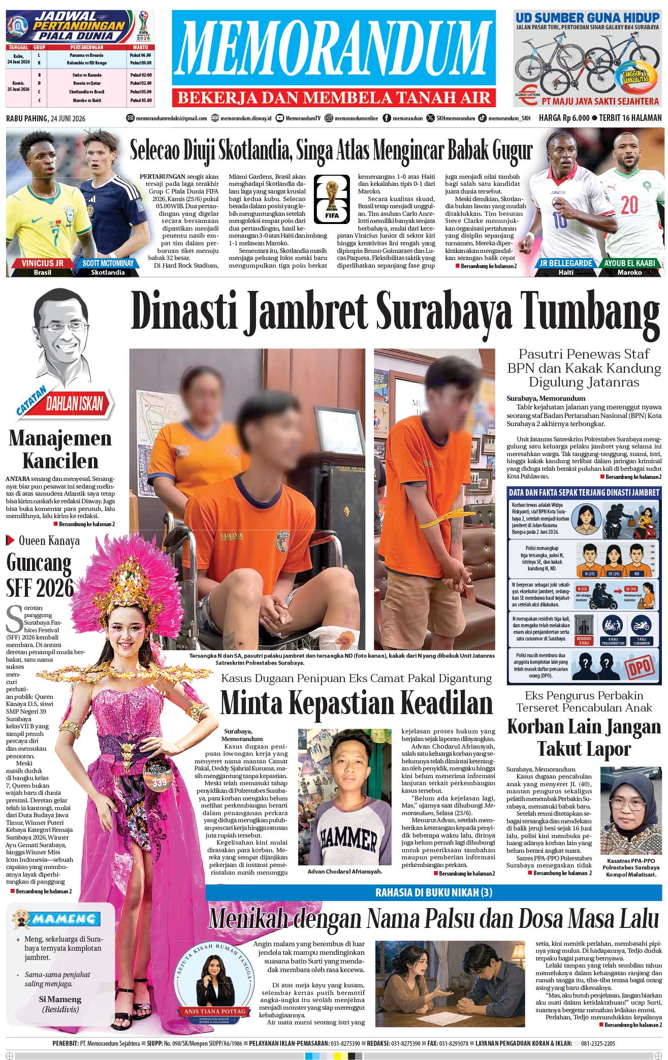 Memorandum Edisi 24 Juni 2026