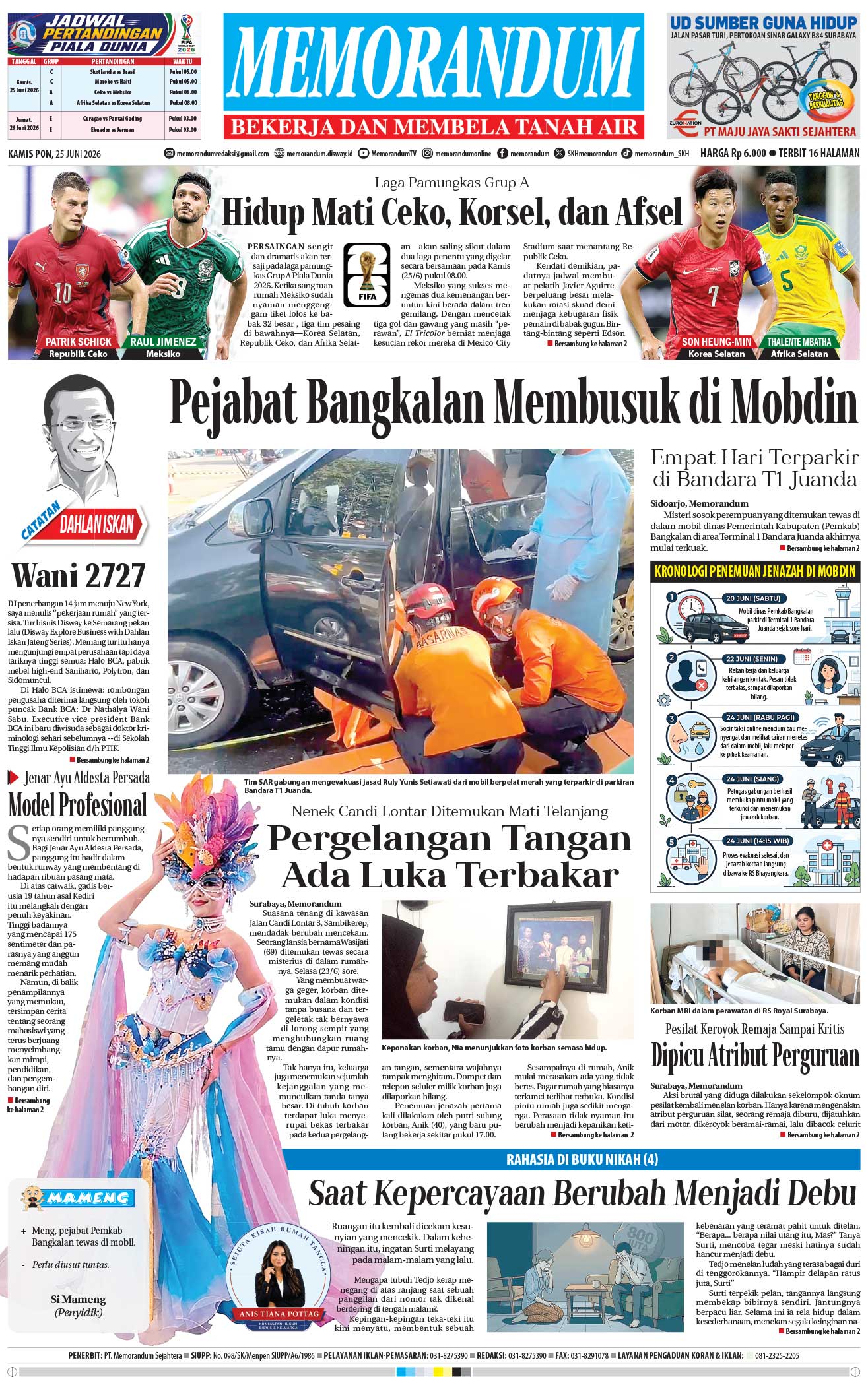 Memorandum Edisi 25 Juni 2026
