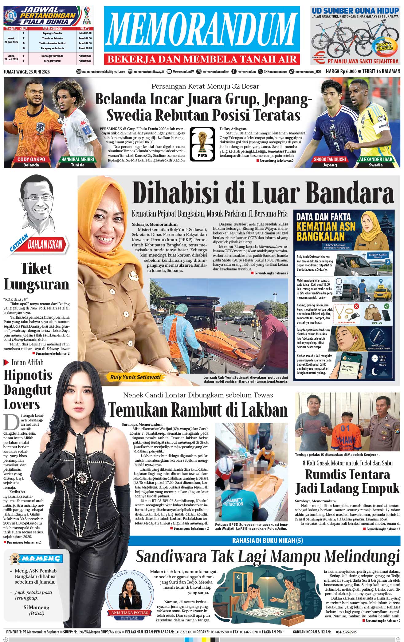 Memorandum Edisi 26 Juni 2026