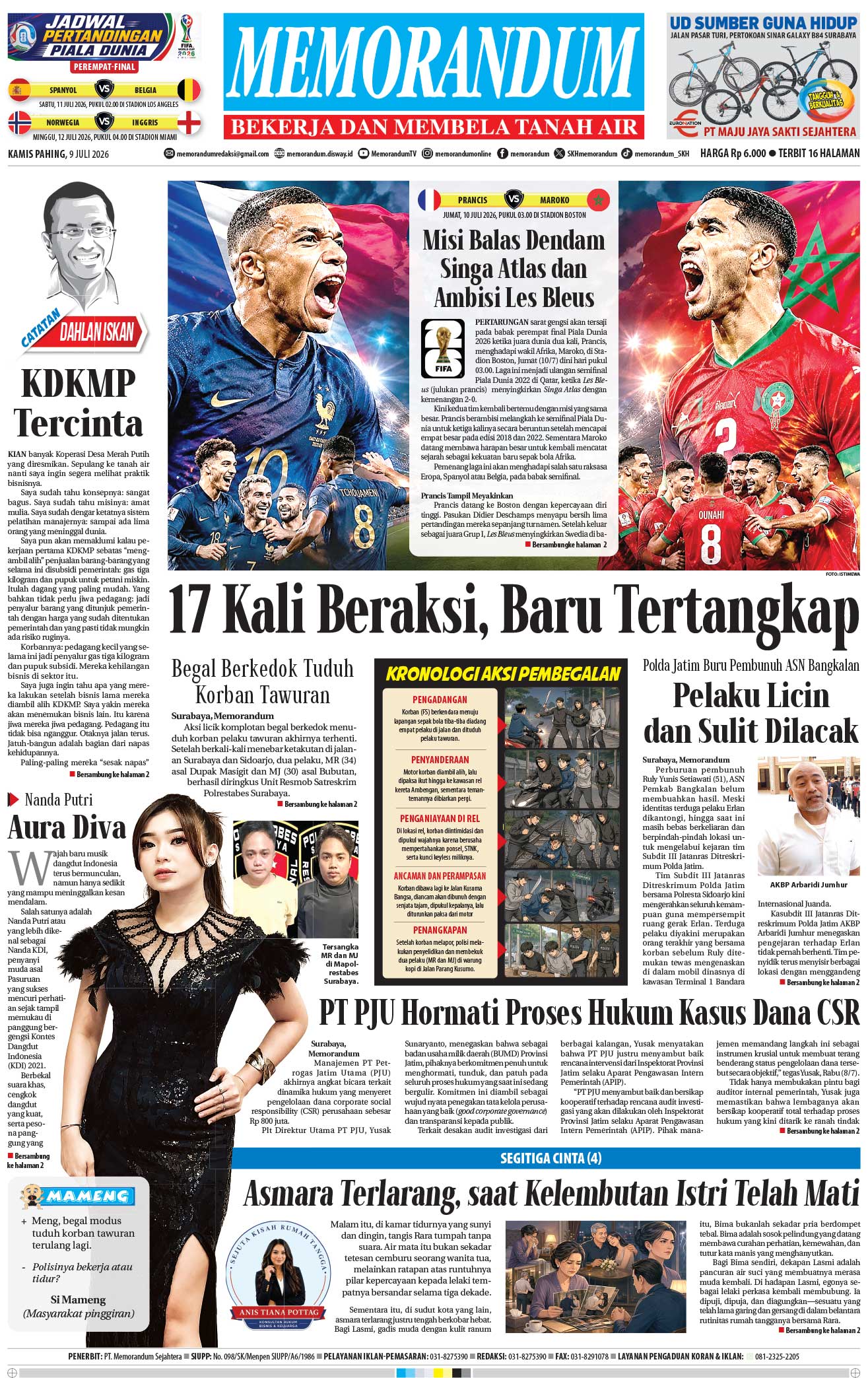 Memorandum Edisi 9 Juli 2026