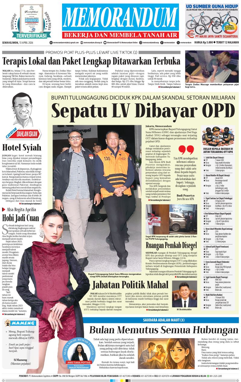 Memorandum Edisi 13 April 2026