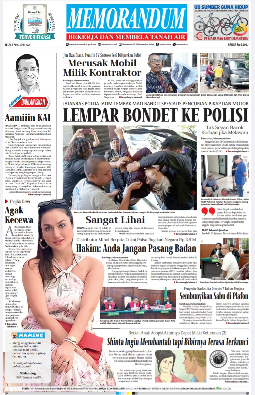 Memorandum Edisi 6 Mei 2025