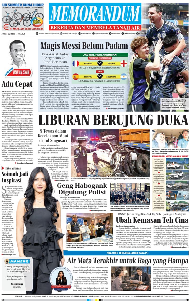 Memorandum Edisi 17 Juli 2026