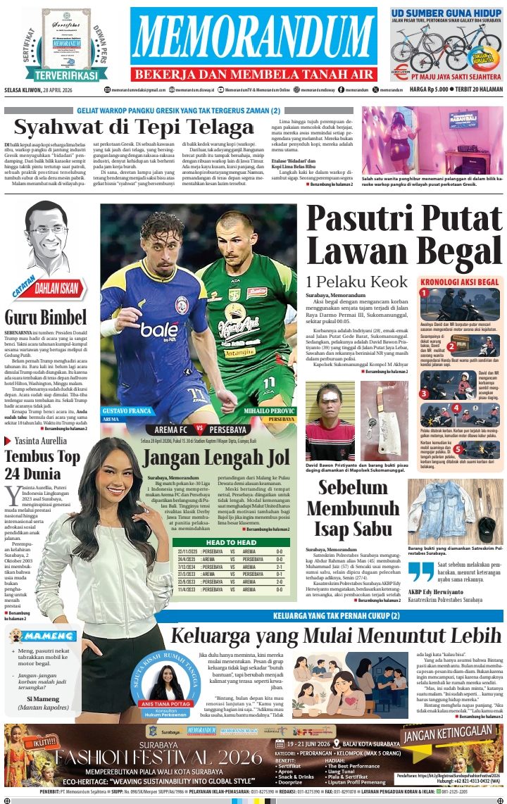 Memorandum Edisi 28 April 2026