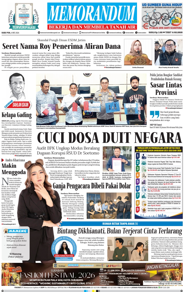 Memorandum Edisi 6 Mei 2026