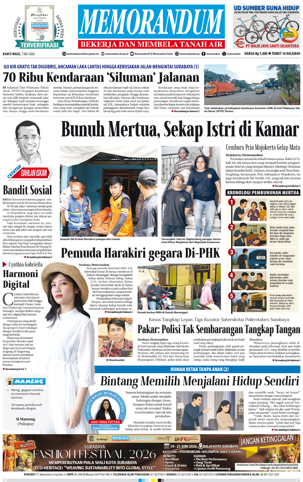 Memorandum Edisi 7 Mei 2026