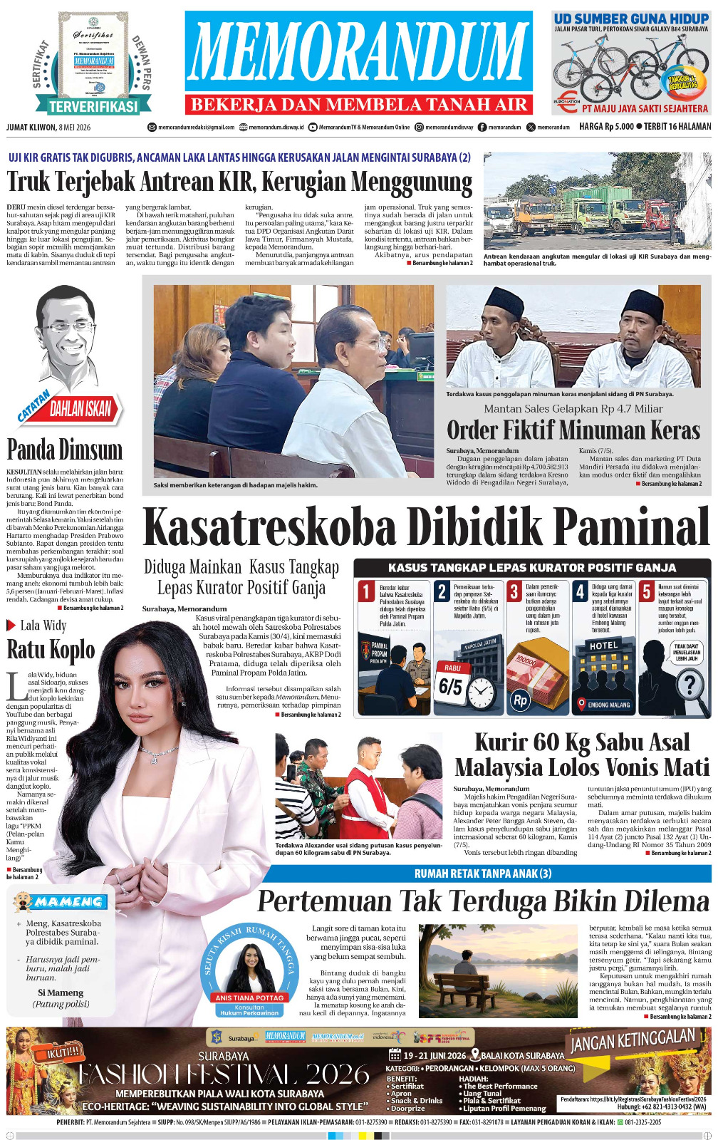 Memorandum Edisi 8 Mei 2026