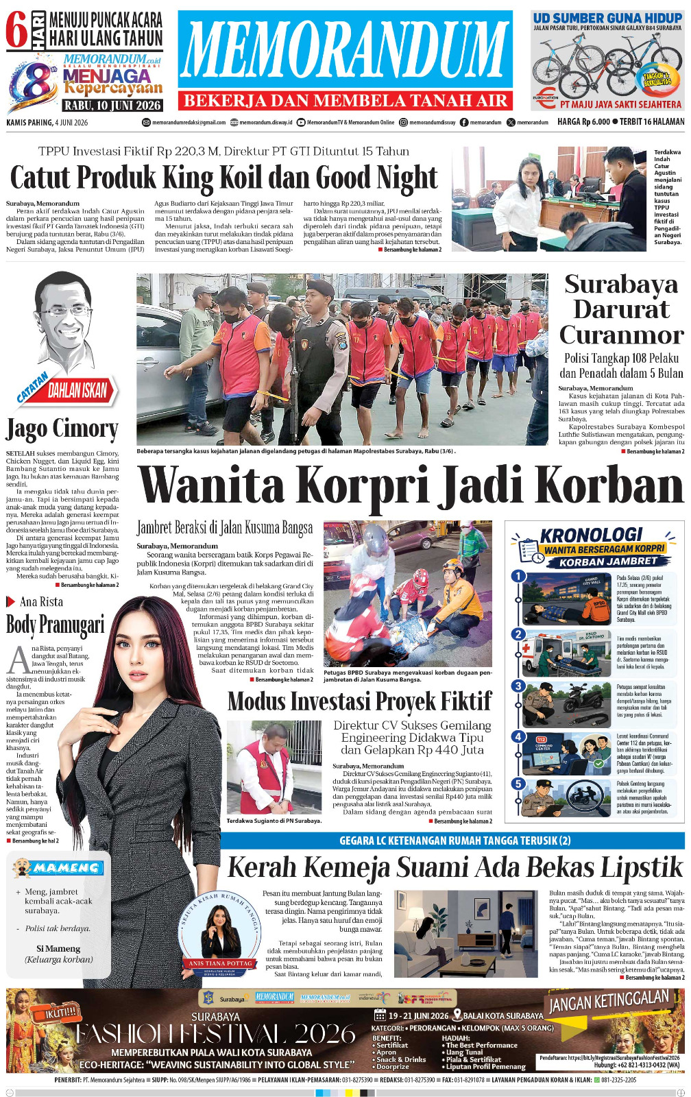 Memorandum Edisi 4 Juni 2026