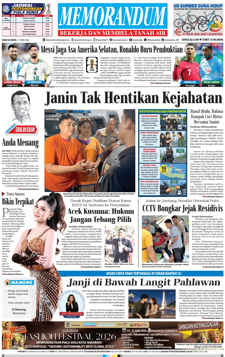 Memorandum Edisi 17 Juni 2026