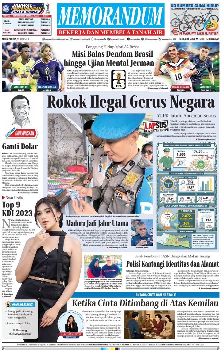 Memorandum Edisi 29 Juni 2026