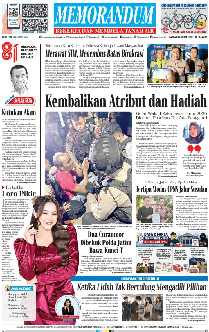 Memorandum Edisi 12 Agustus 2026