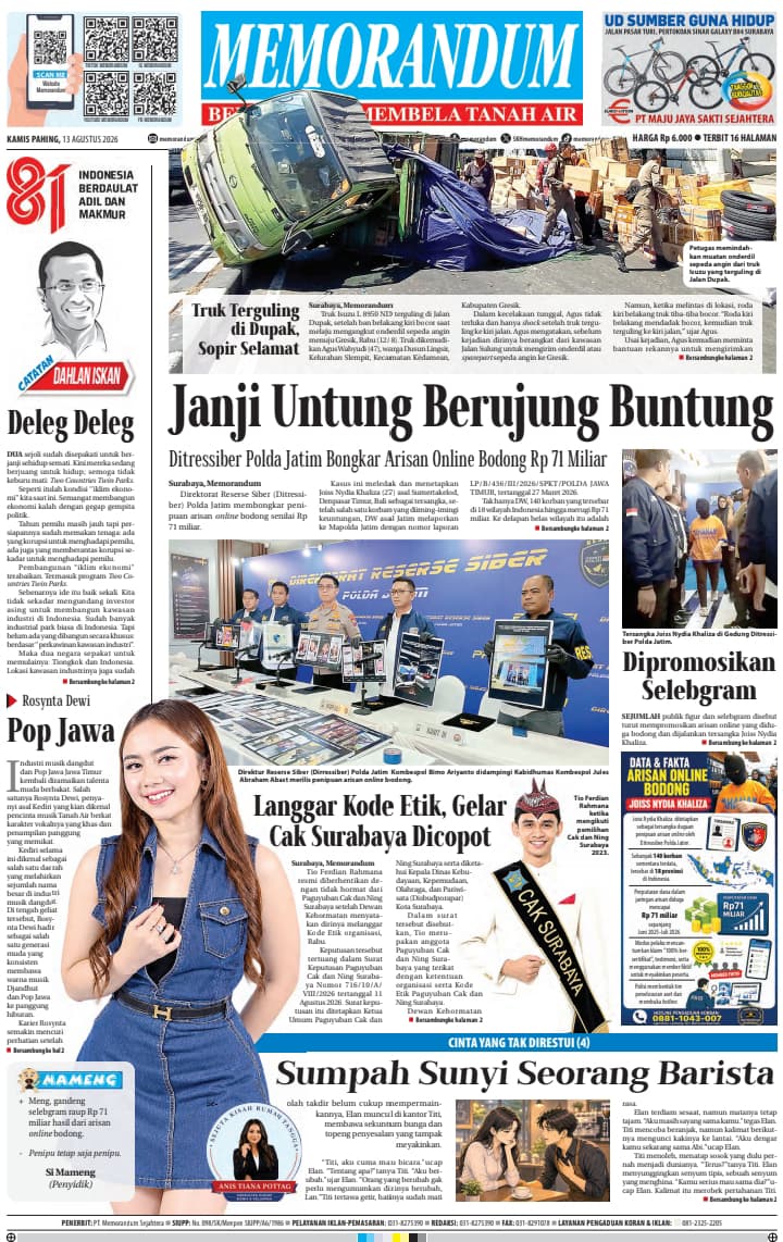 Memorandum Edisi 13 Agustus 2026