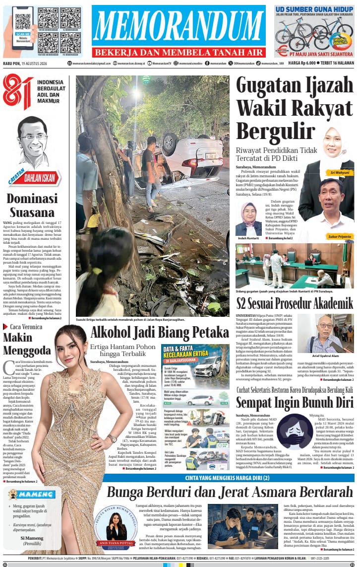 Memorandum Edisi 19 Agustus 2026