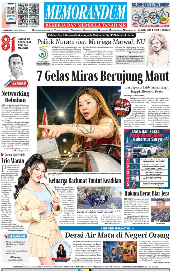 Memorandum Edisi 26 Agustus 2026
