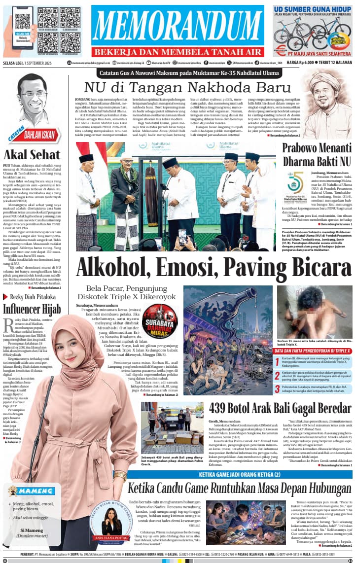 Memorandum Edisi 1 September 2026