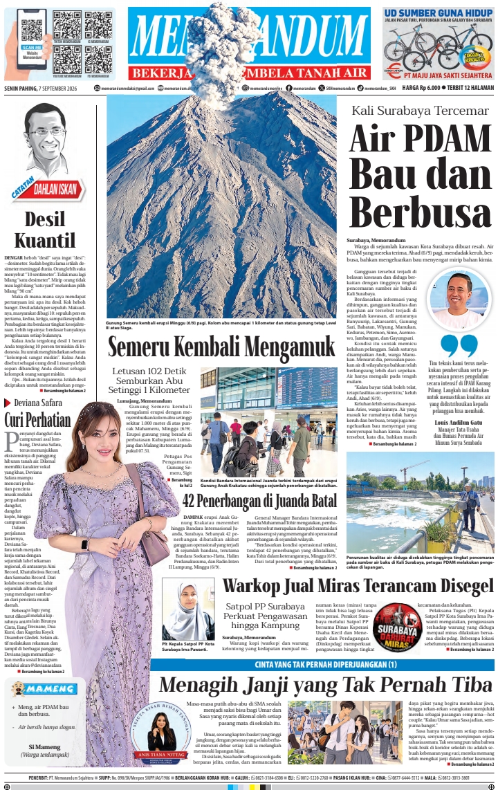 Memorandum Edisi 6 September 2026