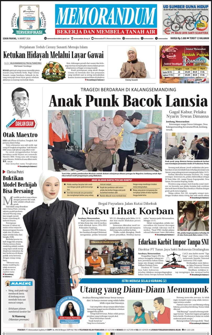 Memorandum Edisi 16 Maret 2026