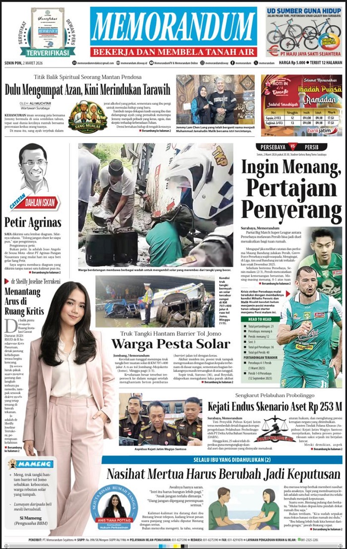 Memorandum Edisi 02 Maret 2026