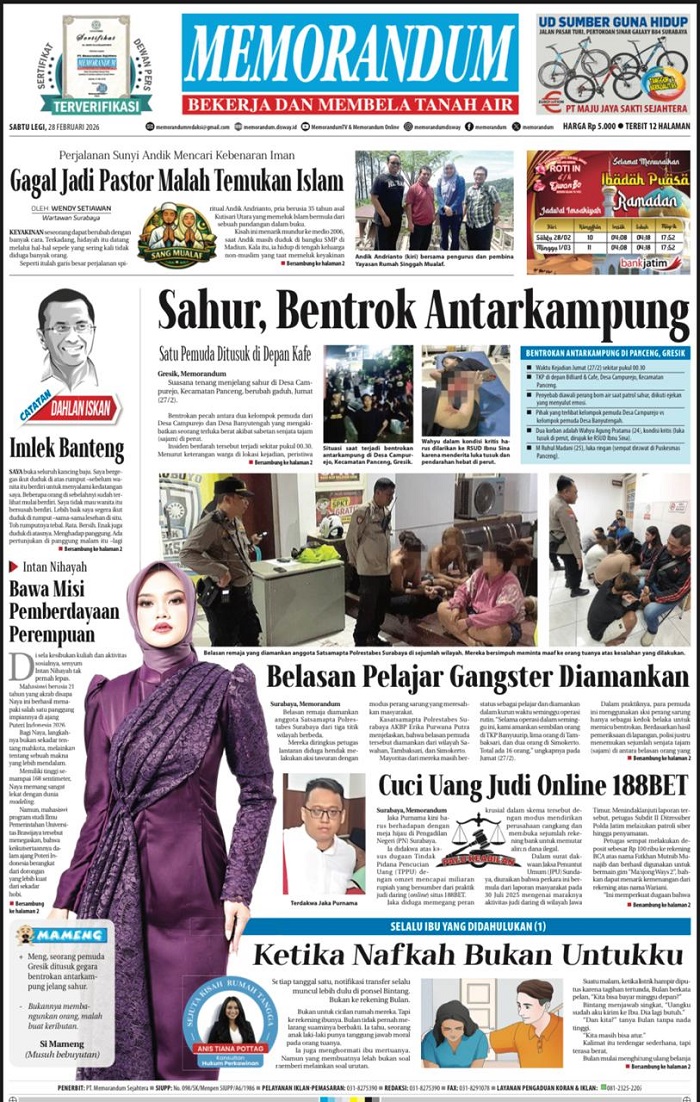 Memorandum Edisi 28 Februari 2026