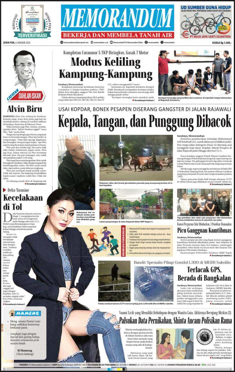 Memorandum Edisi 6 Januari 2025