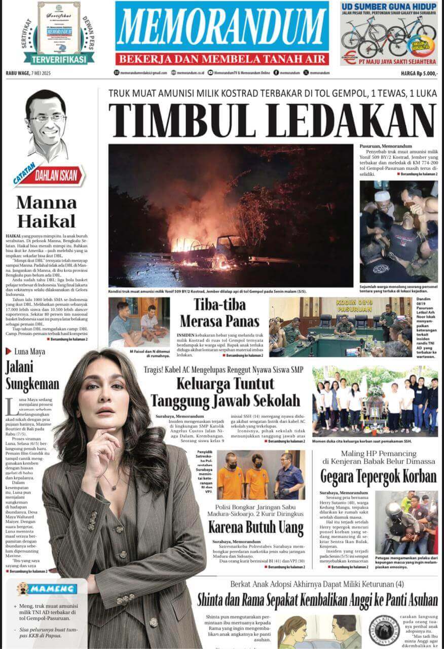 Memorandum Edisi 7 Mei 2025